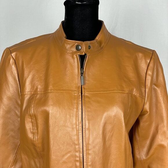 Vintage Chadwicks Of Boston Brown Leather Jacket - Women’s M - Picture 4 of 6
